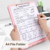 A4 File Folder A4 File Clipboard Box Case Large Capacity A4 File Folder Memo Clip Board  School