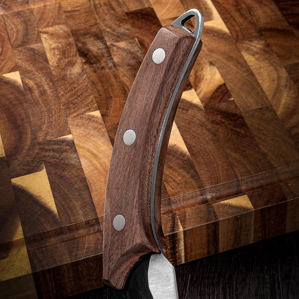 Cuțit Forjat de Bucătar de Bucătărie din Oțel Inoxidabil pentru Carne, Pește, Fructe, Legume, Feliat, Dezosat, Tăiat, Vânătoare, Cuțite Tip Satâr