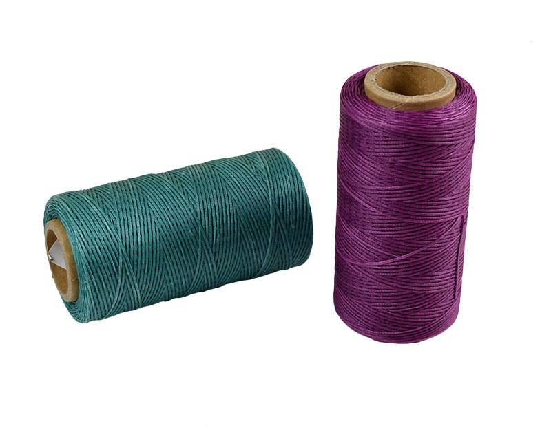 260m Leather Sewing Waxed Thread 1MM For Chisel Awl Upholstery Shoes Luggage Set 15 Colors For Choose