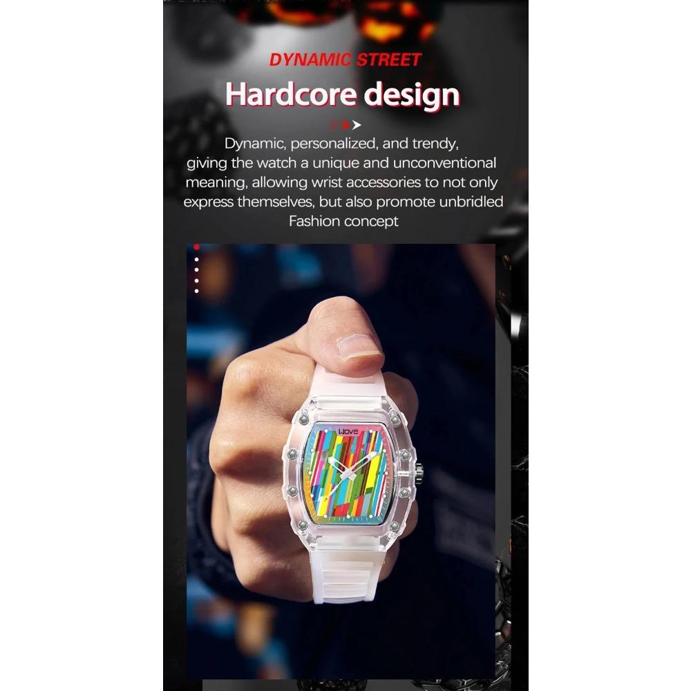 UTHAI Men's Watch Sports and Leisure Night Light Waterproof Fully Automatic Hollow Quartz Watch watches for man Clock gifts