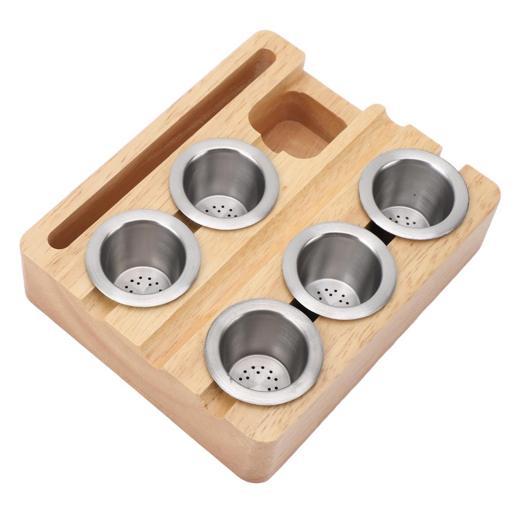 Porta-riempimento capsule caffè Tazza riutilizzabile per capsule caffè con coperchio adesivo in foglio di alluminio Carta filtro