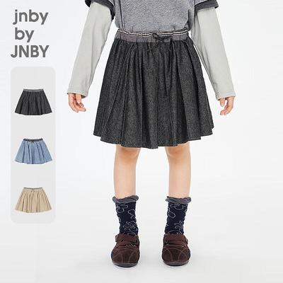 Falda Corta Informal de Corte A para Niña jnby by JNBY - Colección Primavera 2026
