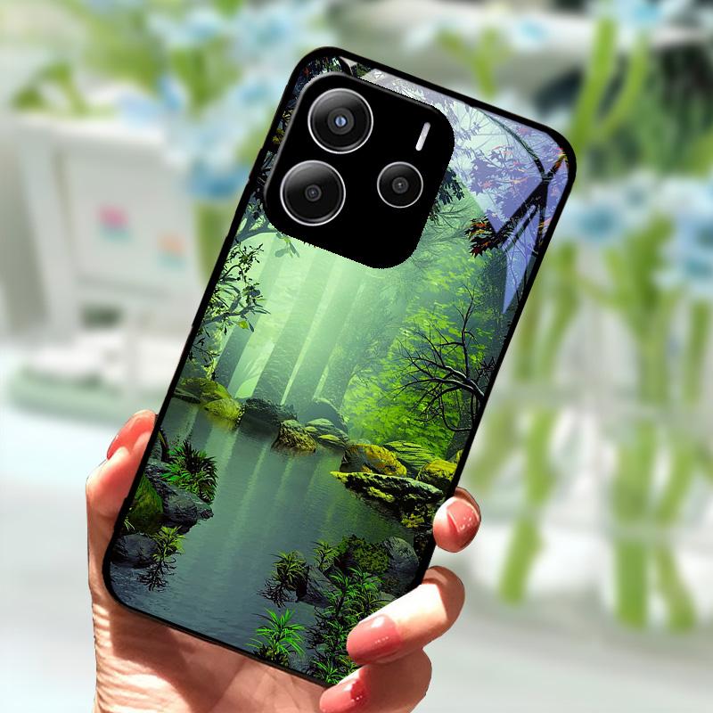 Coque For Redmi Note14 Glass Case 14 Pro 4G 5G New Popular Tempered Glass  Phone Cover For Redmi Note 14 Pro+ 5G Protector Cases