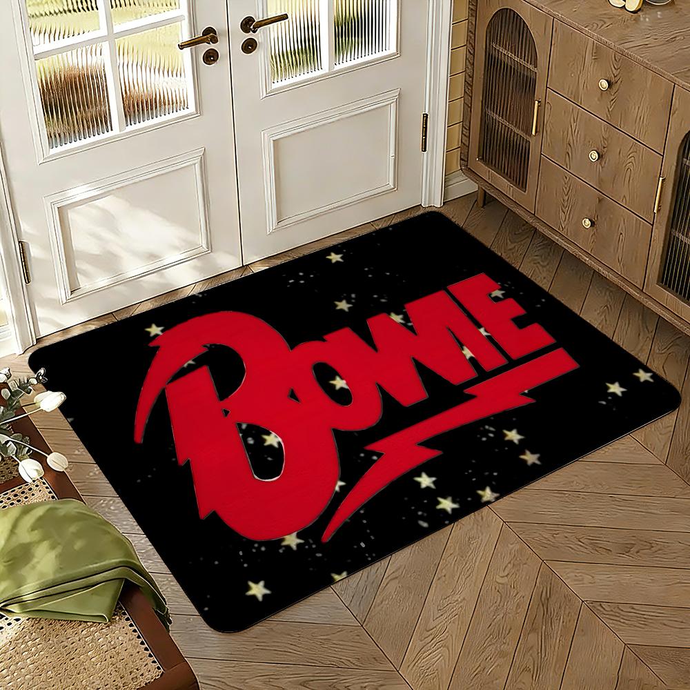 Tapis de sol Living de David Bowie Doux Épais Absorbant Antidérapant Chambre à coucher Salon Paillasson Décoration de maison Tapis en Flanelle
