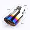 YARIS CROSS Tail Throat Stainless Steel Muffler Cutter Car Exhaust Pipe Decorative Accessory Exterior Parts Easy Installation (Blue, Song)