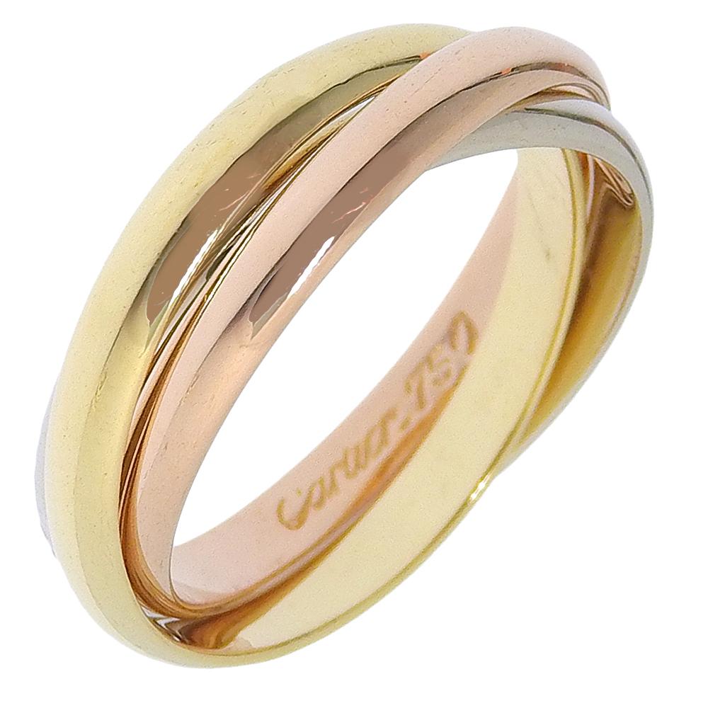 

CARTIER Trinity Ring K18 Gold (YGxPGxWG) #4.1(US Size) 4.1g Women Used