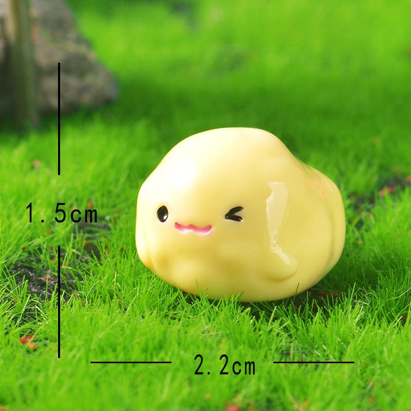 

Мультяшный Маленький Картофель Милые Маленькие Животные УкрашенияБрелок АксессуарыСмола Маленькие Фигурки Face-sticking pad