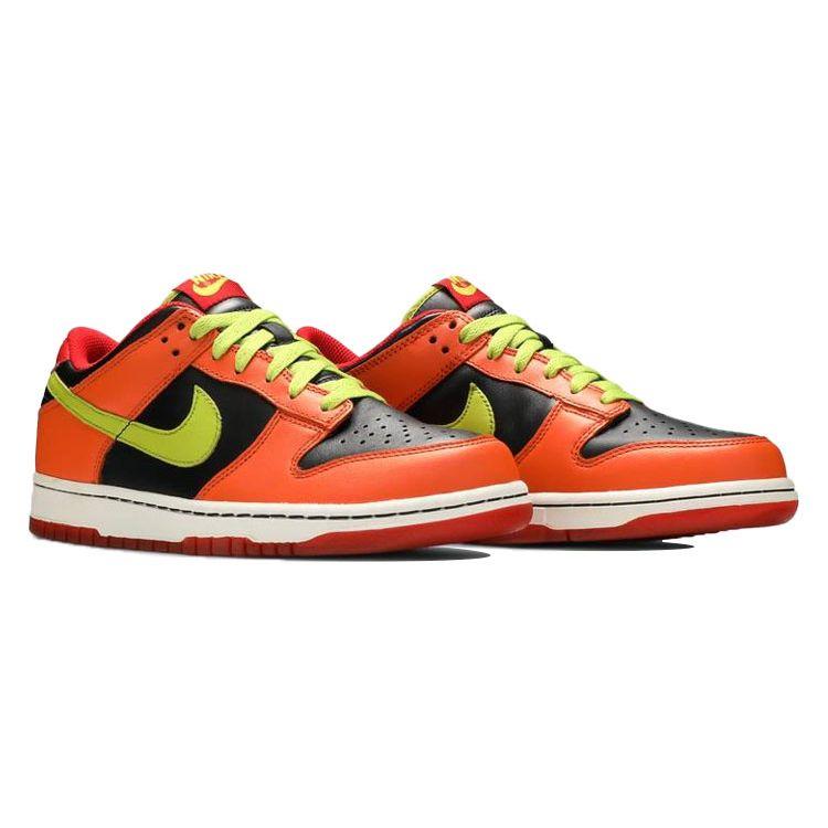 Nike Dunk Low GS Orange Blaze Cactus Kids Sneakers Black Bright-Cactus-Green Atom-Red 310569-032