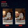 Ru Kiln Blue & White Lotus Luxury Automatic Tea Set - Business Gift for Leaders & Elders