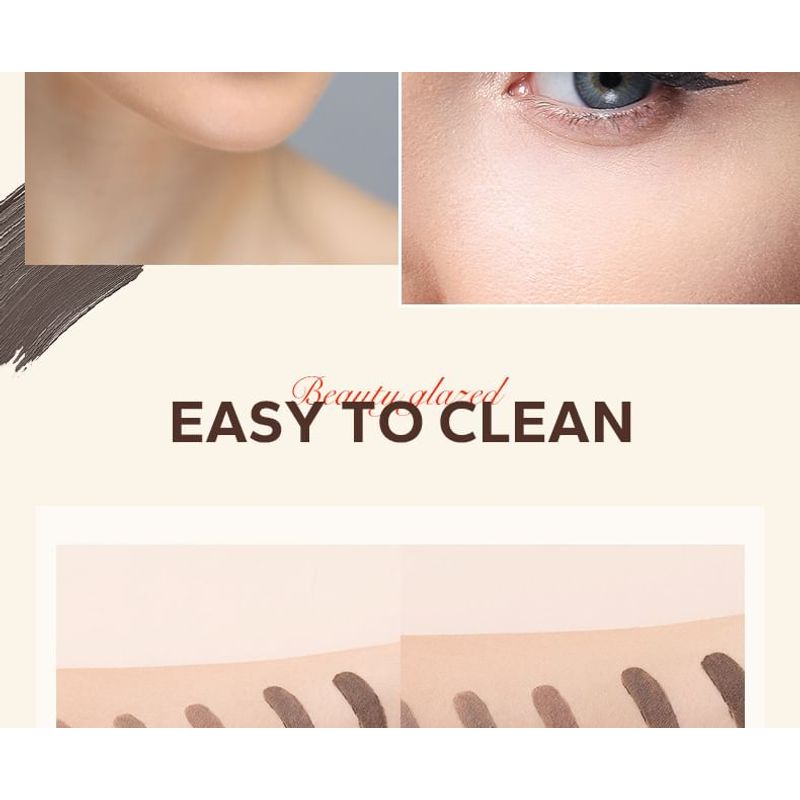 BEAUTY GLAZED - Natural Shaping Eyebrow Cream with Brush - 6 Colours