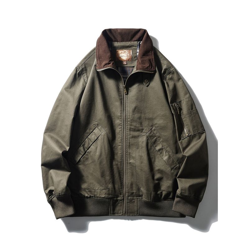 American Retro Vintage Harrington G9 Jacket for Men, Autumn Workwear, Foreign Trade Men's Clothing, Flight Hunting Jacket