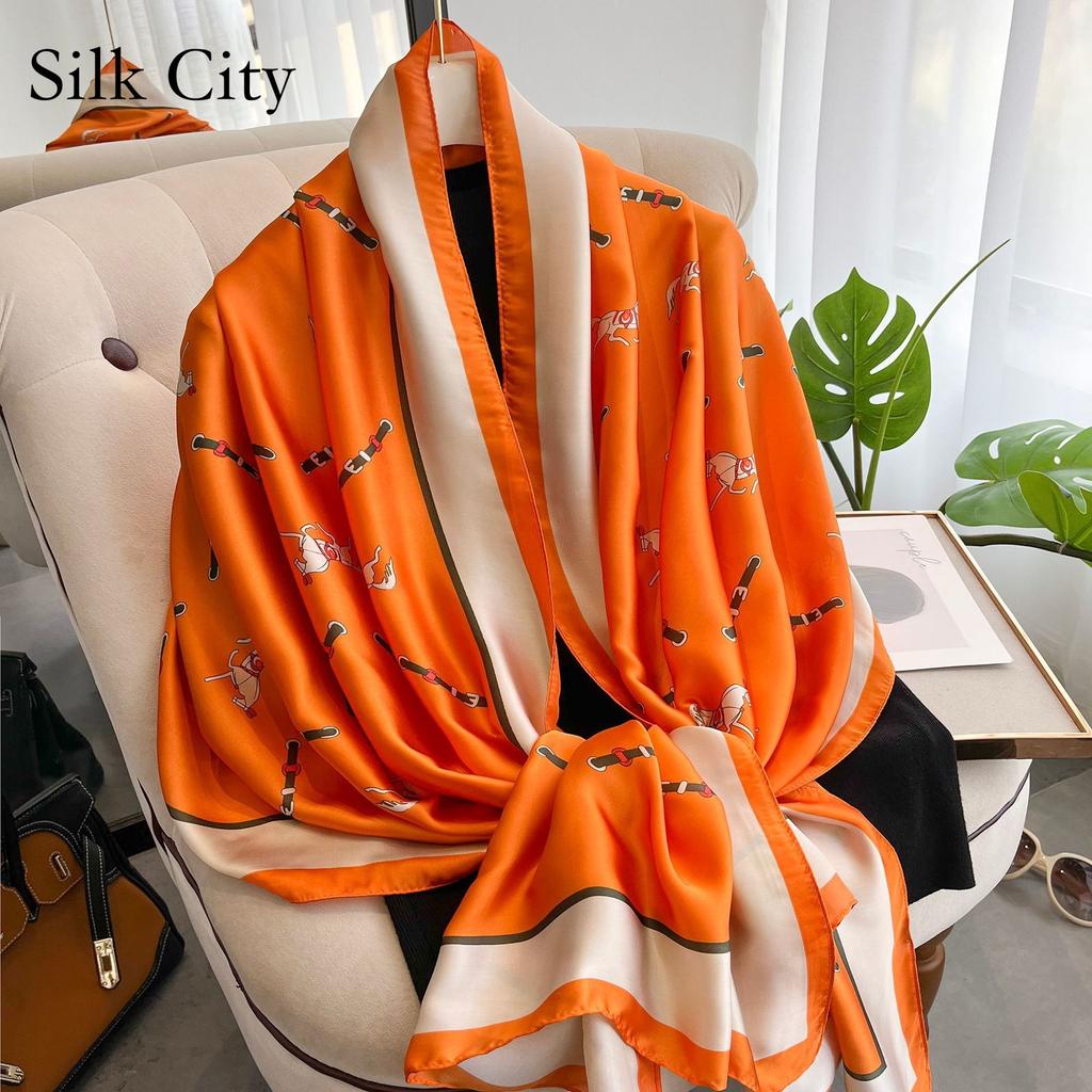 High-quality Luxurious Silk Scarves Headband Scarfs Neck Scarf For