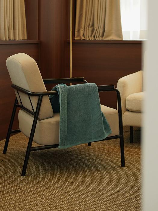 

CLAUMAN 1981 1P Signature Hotel Mini Bath Towel _Turquoise Blue Turquoise blue