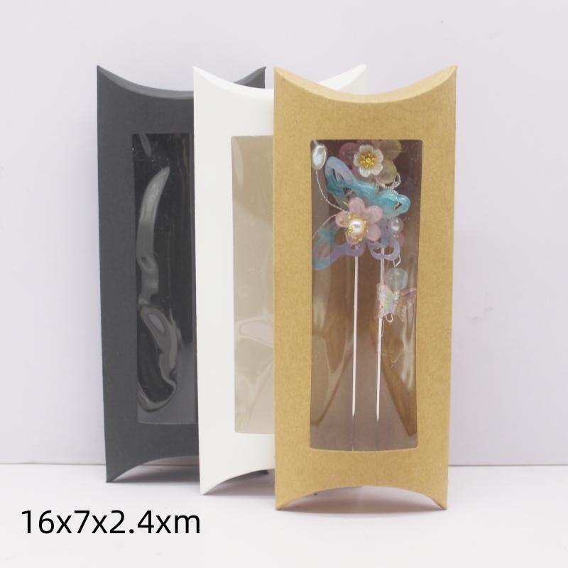 

Подарочная коробка из чистой бумаги своими руками. Подарочная коробка-подушка разных размеров с прозрачным окном из ПВХ, коробка с окном из крафт-бумаги/белой/черной бумаги для подарка, 10 шт. kraft 10box