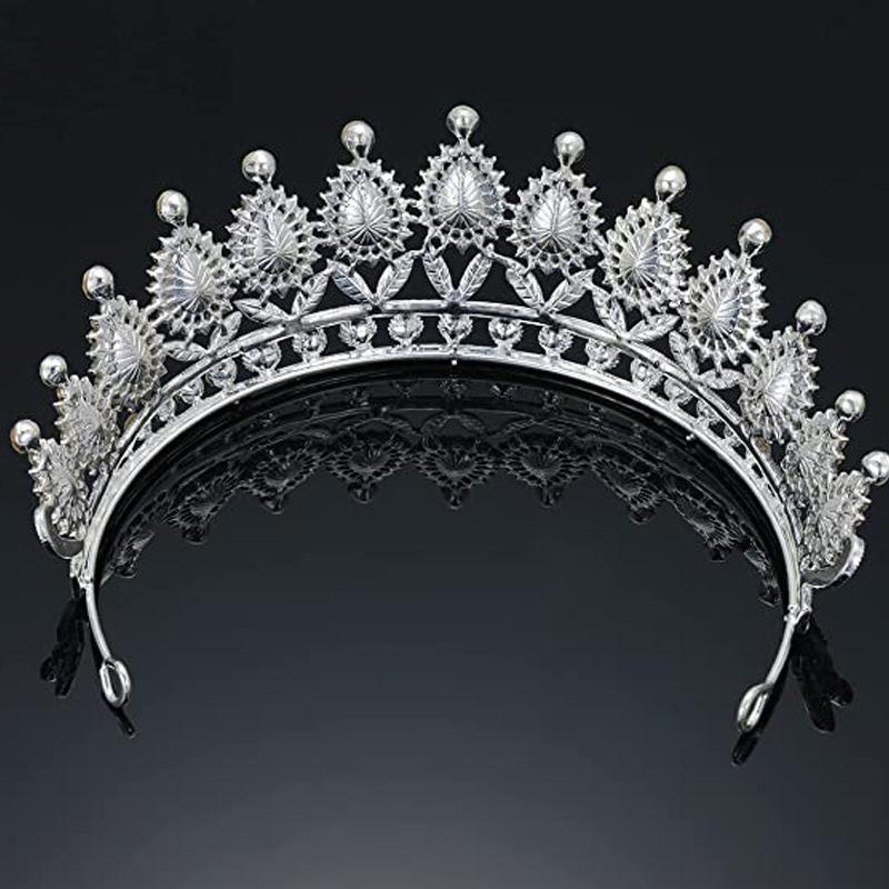 Brautkrone, Barock-Tropfen-Diamant-Prinzessinnenkrone, Performance-Geburtstags-Tiara, Hochzeitskleid-Zubehör