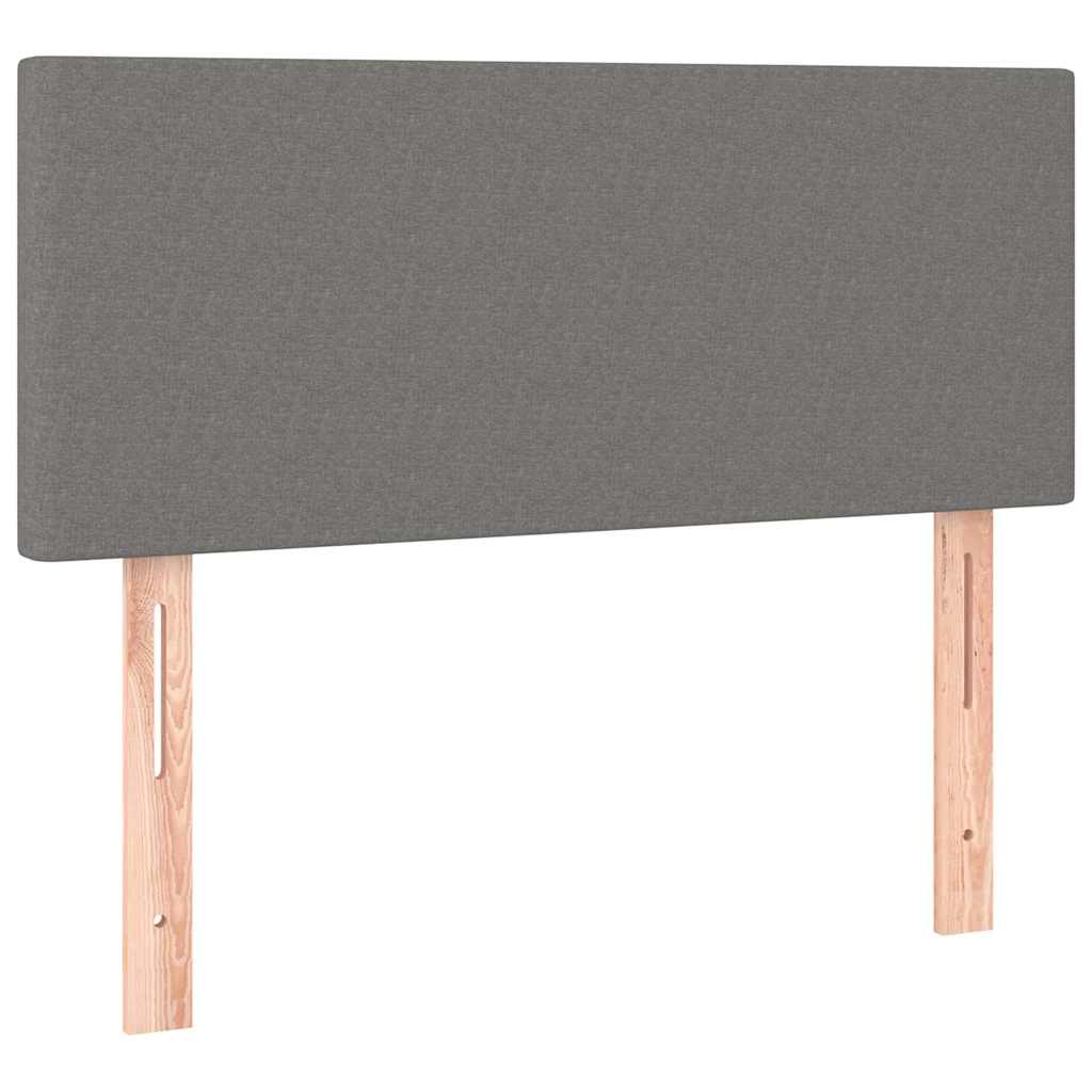 vidaXL LED Kopfteil Dunkelgrau 80x5x78/88 cm Stoff