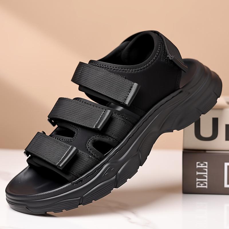 Summer casual beach shoes lightweight foam soft-soled foot shoes fashion versatile men's sandals home outdoor men's shoes