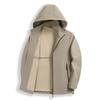Men's 25th Anniversary Versatile Jacket: Detachable Hood, Business Casual Outerwear for Spring & Autumn