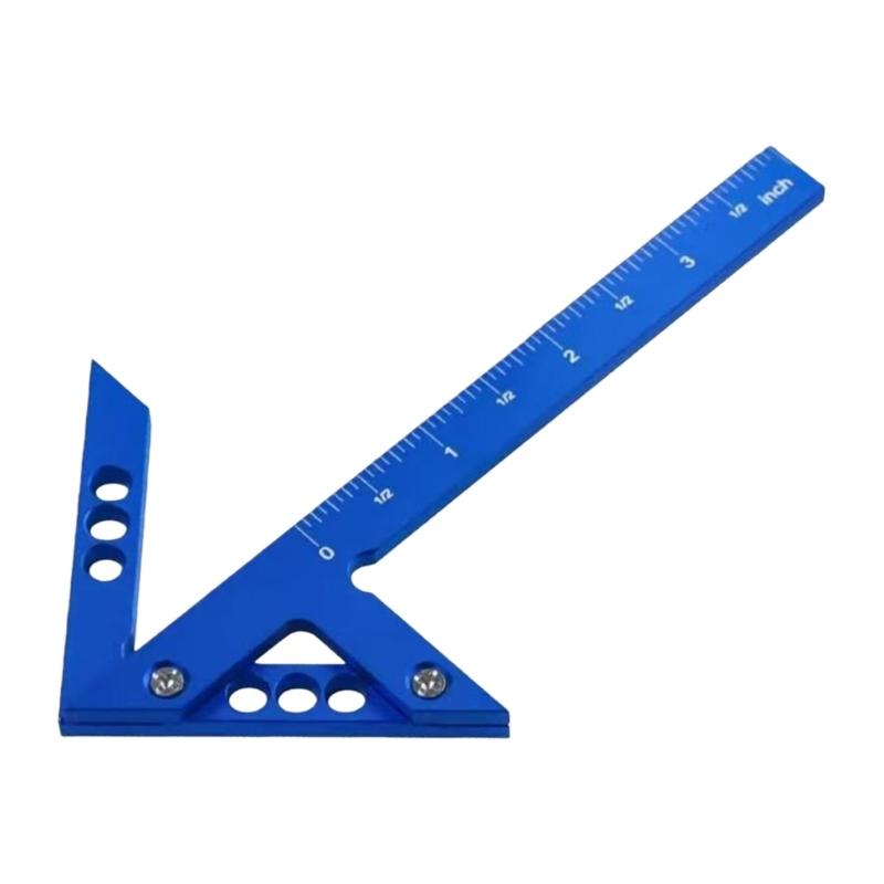 Hohe Genauigkeit Holzbearbeitungs-Mittelpunktsucher & Winkelmesser Aluminium-Anreißwerkzeuge Ergonomisches Holzbearbeitungs-Messwerkzeug