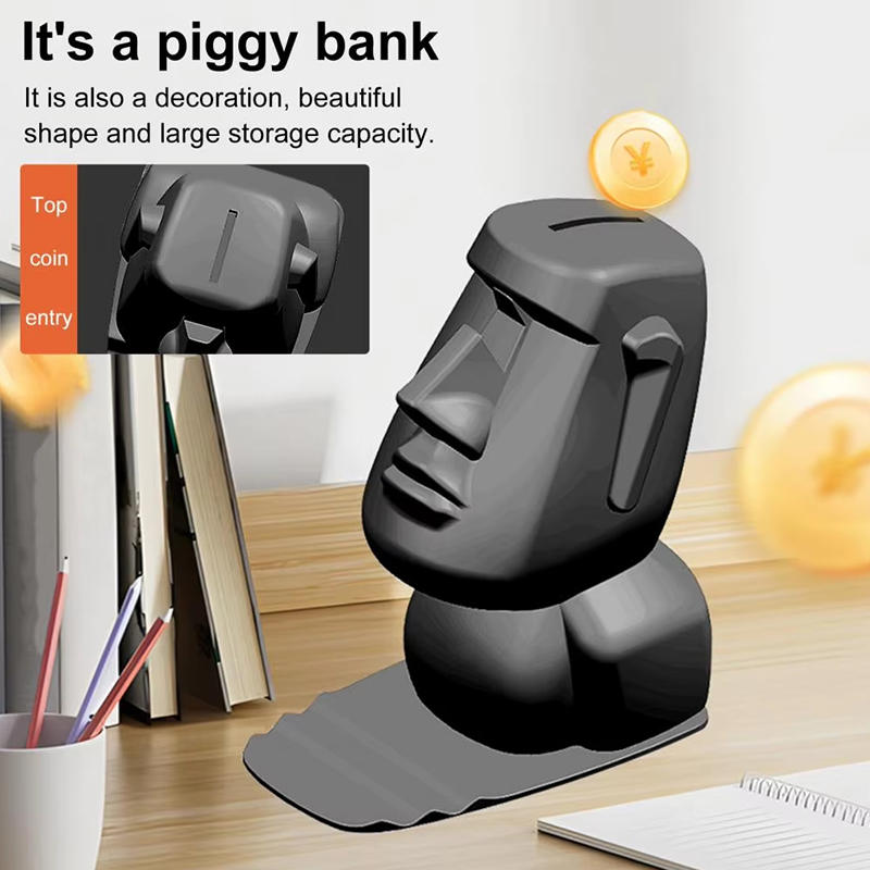 Kreativer 3-in-1 Handy-Brillenhalter Schreibtisch Büro Kopfgeformt Einzigartige Brillenständer Spardose