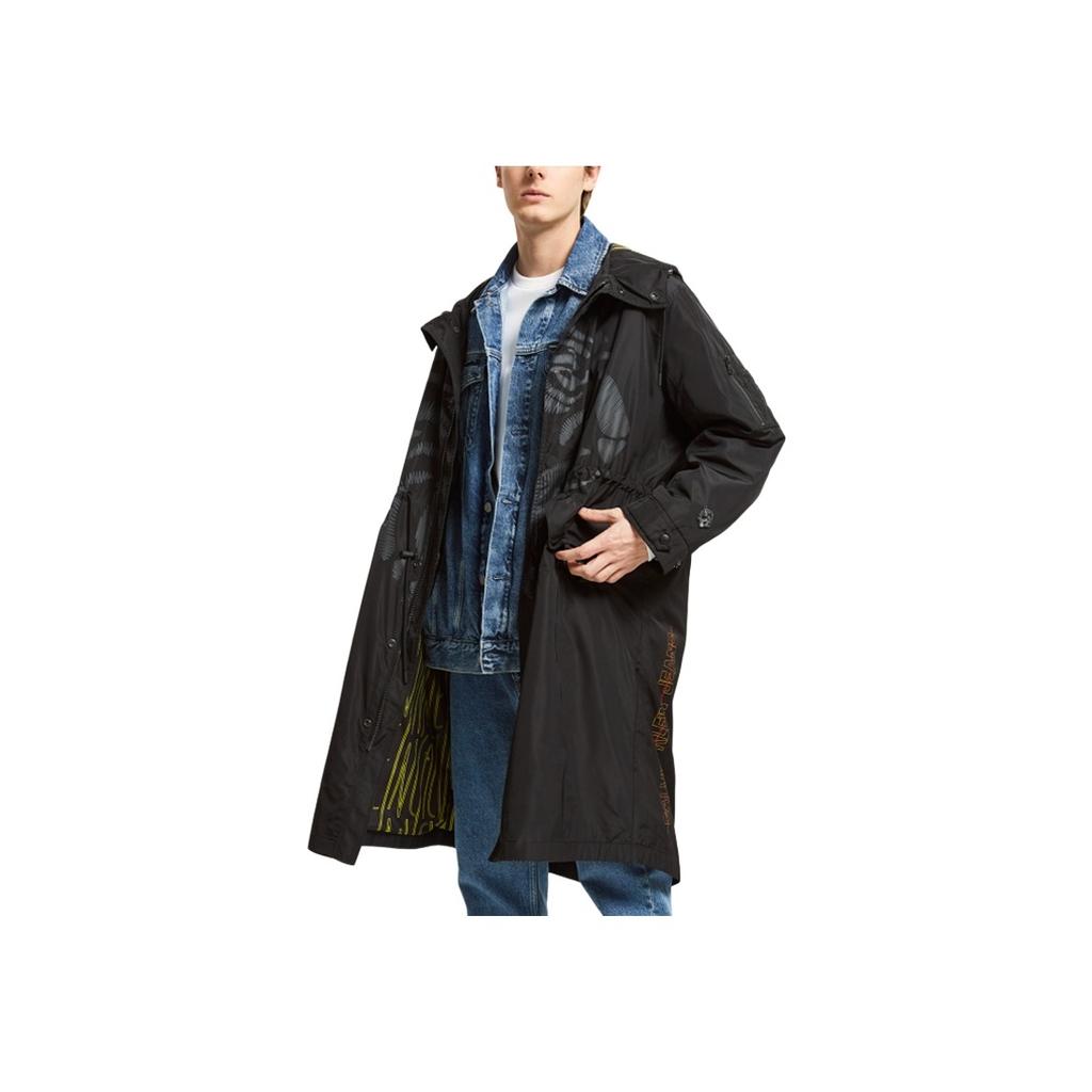 Calvin Klein Tiger Head Print Mid-Length Hooded Jacket Unisex Jacket Black J400118-BEH