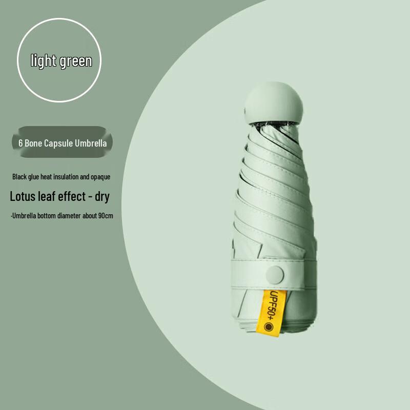 Compact UV Protection Capsule Umbrella