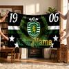 Sporting Clube De Portugal (23) Personalized Name Blanket Soft Cozy Gift for Sofa Bed Couch Home Decoration