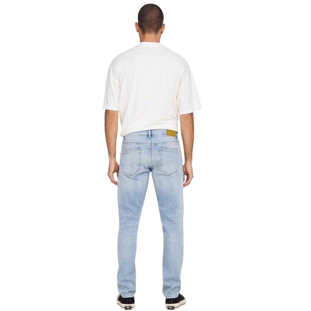 Only and Sons Mens Tai Logo Tapered Jeans