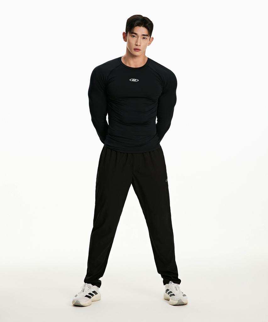 BORN TO WIN Symbol B Compression Long Sleeve [Black]