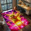 Pikachu Non Slip Carpet Rug Large Area, Washable Floor Mat Household Decoration Gamer Bedroom.-TING