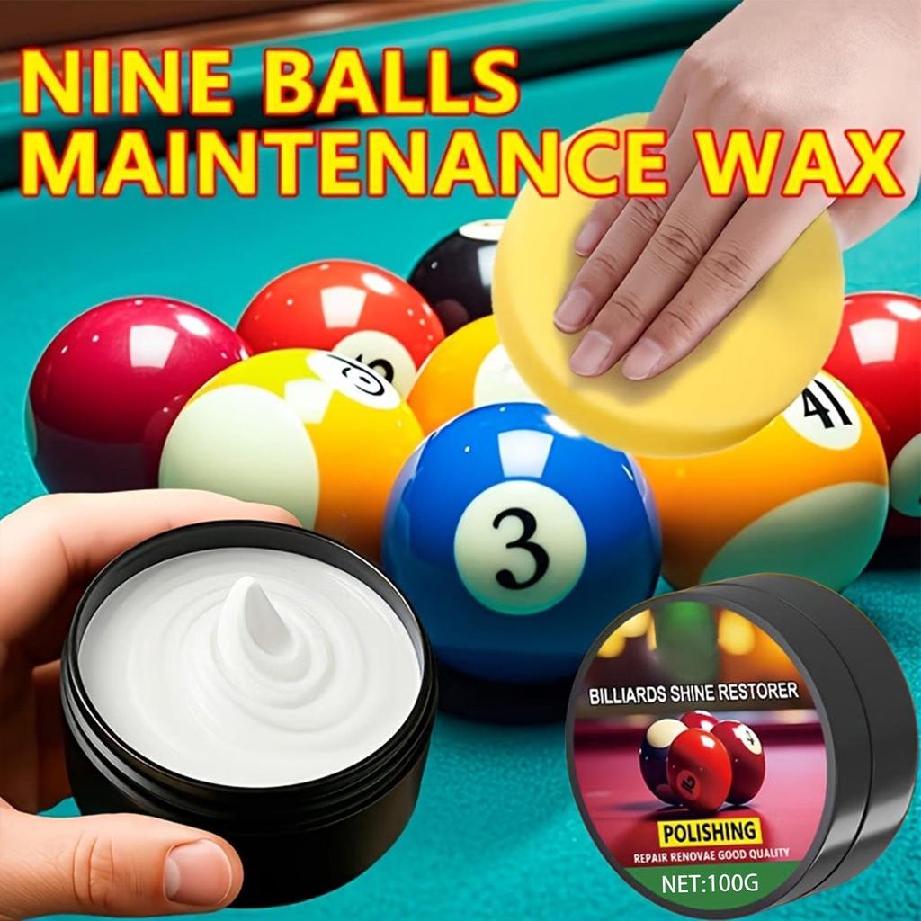 Poolbal Polijsten 100g Reiniging Onderhoud Glans Poolbal Onderhoud voor Vrouwen Mannen Beginners Professionals Verwijdert Stof Vuil