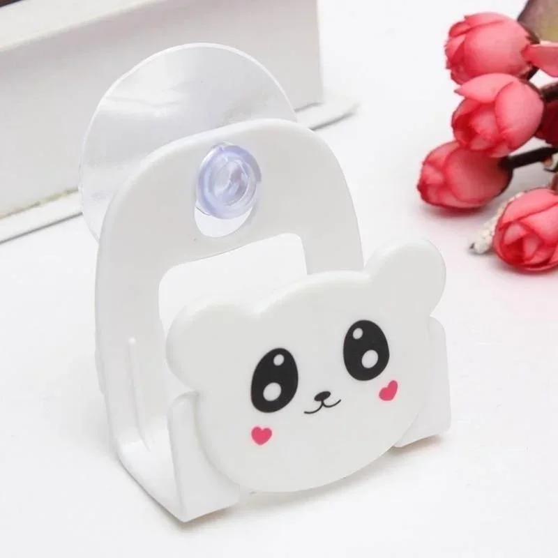 1pcs Multi-purpose Cartoon Plastic Kitchen Cleaning Sponge Wall Suction Rack Suction Cup Debris Rack Sink Rack Household Items LS