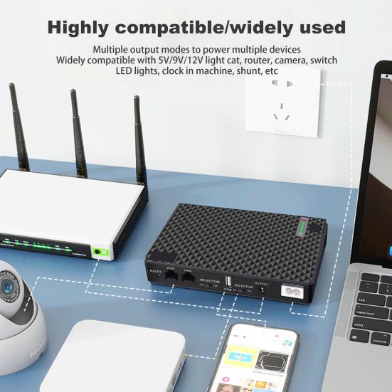 

Бесперебойное резервное питание Многовыходные интерфейсы Интеллектуальная система мониторинга Защита от перезарядки ИБП Маршрутизатор Резервное копирование