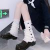 Harajuku Y2K Leg Warmers Balletcore Long Tube Stockings Fashion Knitted Leg Cover  Autumn/Winter