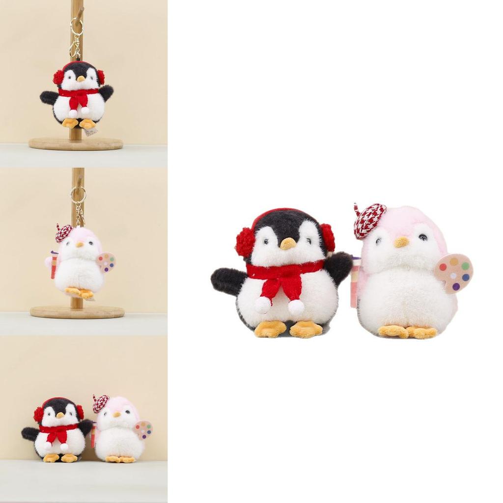 Cute Animal Penguin Plush Toy For Bags And Car Decorations