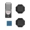 Aluminum Cue Chalk Holder Clip Octagon 2 Layers Silent Billiard Pool Cue Chalk Box Holder Billiard Accessories