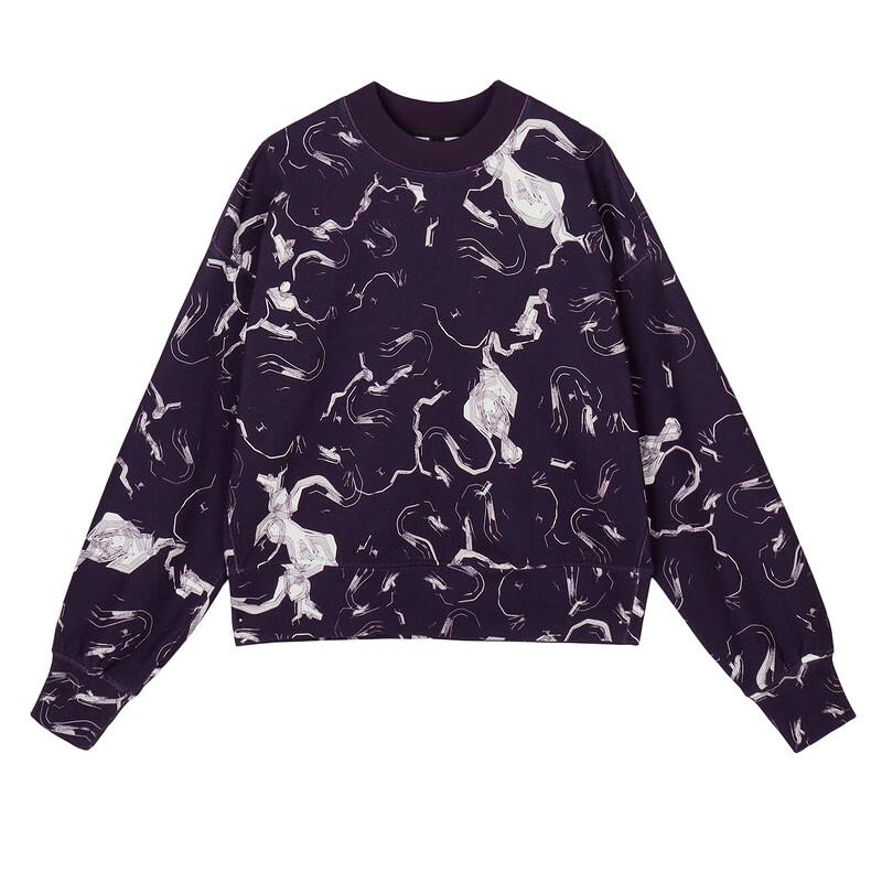 LESS 2024 Spring Pullover Knitted Sweatshirt