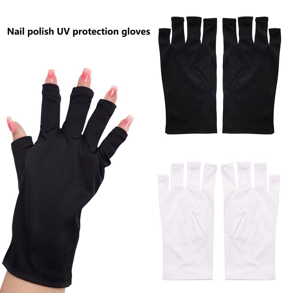 Protect Finger Skin Nail Painting Gloves Anti -UV UV-protective Gloves Nail Art Mittens  Nail Tools