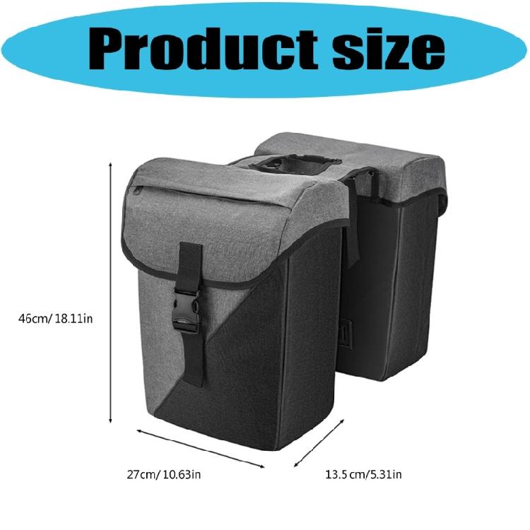 Weatherproofed Cycling Panniers Bag With Carbon Texture Multiple Pocket Organization for Outdoor Exploration