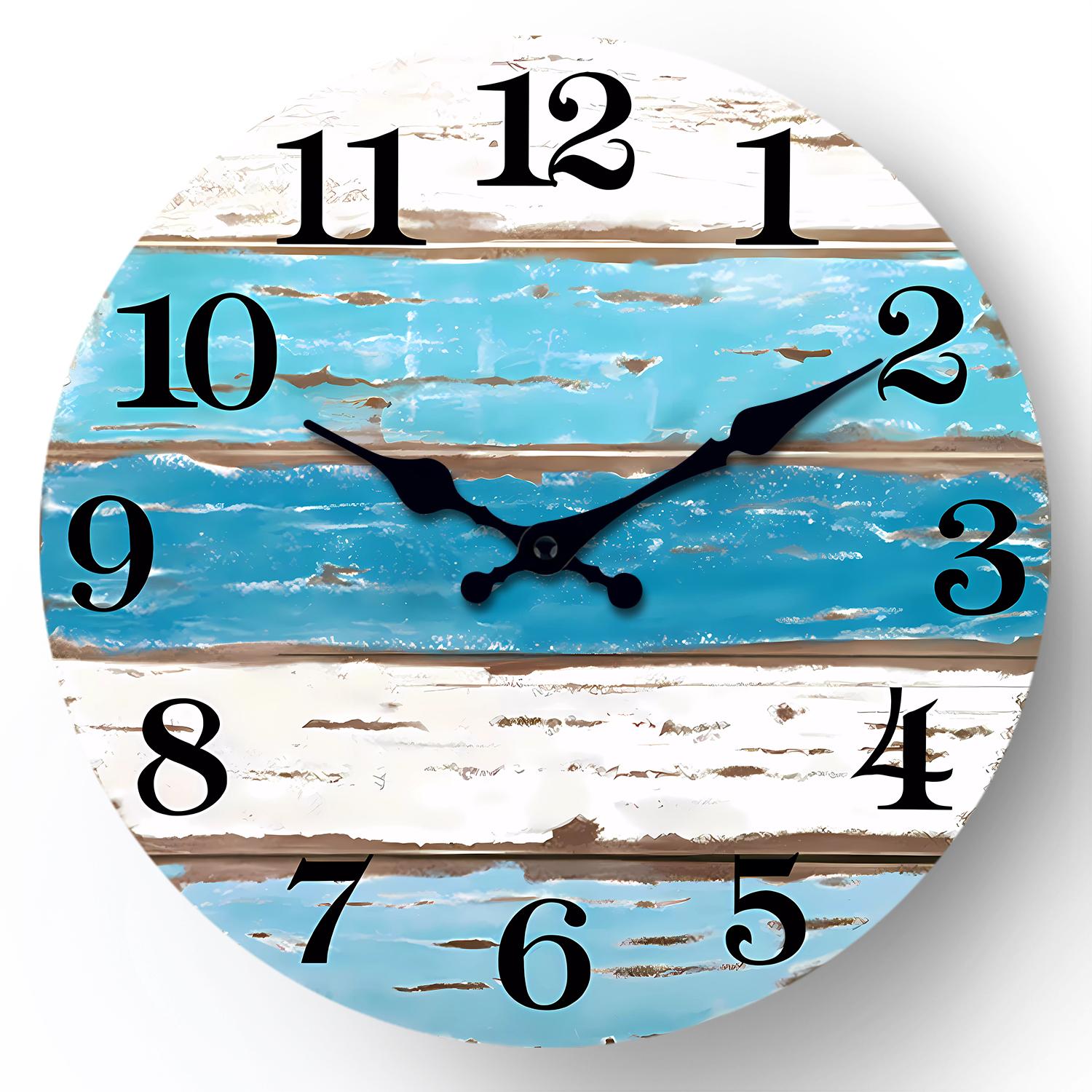 High-Quality Retro High-Quality Style High-Quality Wooden High-Quality Wall High-Quality Clock, High-Quality Wooden High-Quality Design High-Quality (as the picture,10inch)