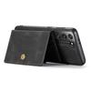 For Samsung Galaxy S21 FE 5G Case Leather+TPU Phone Cover Detachable Card Holder