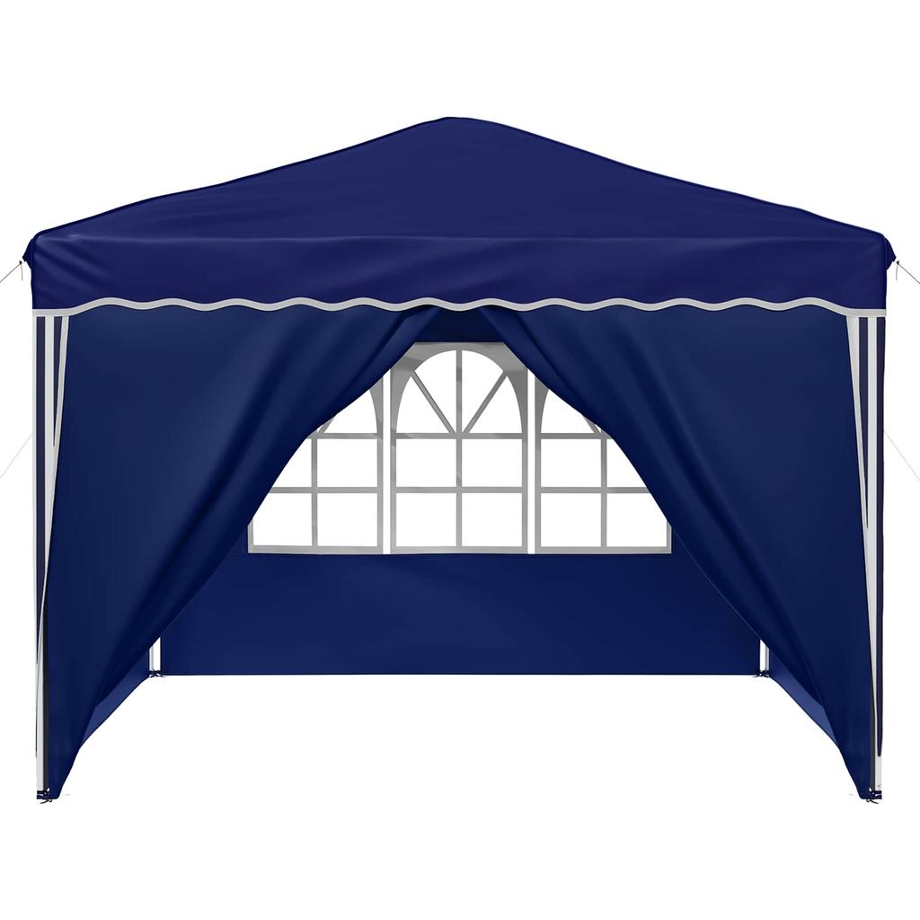 Pop Up Party Tent 288 X 288 X 245 Cm Blue Oxford Fabric