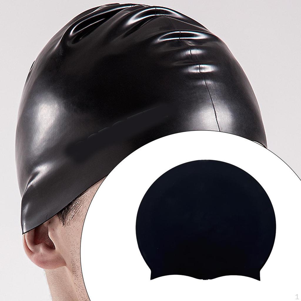 Cuffia da Nuoto in Silicone da Bagno per Capelli Lunghi e Corti Flessibile da Allenamento