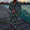 2022 Autumn European & American Men's Sporty Casual Long Sleeve & Long Pants Two-Piece Suit