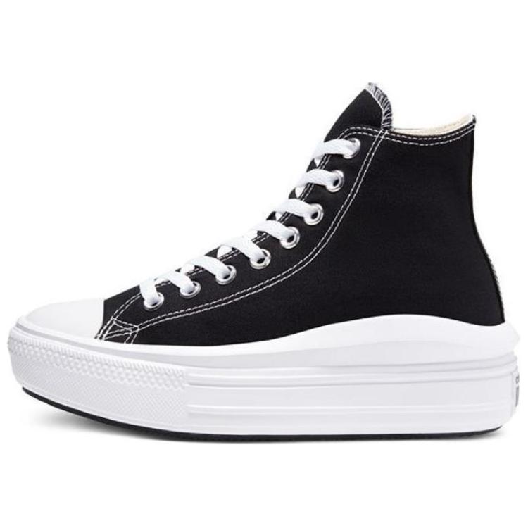 New Converse Chuck Taylor All Star Move Hi Black Women's 568497C