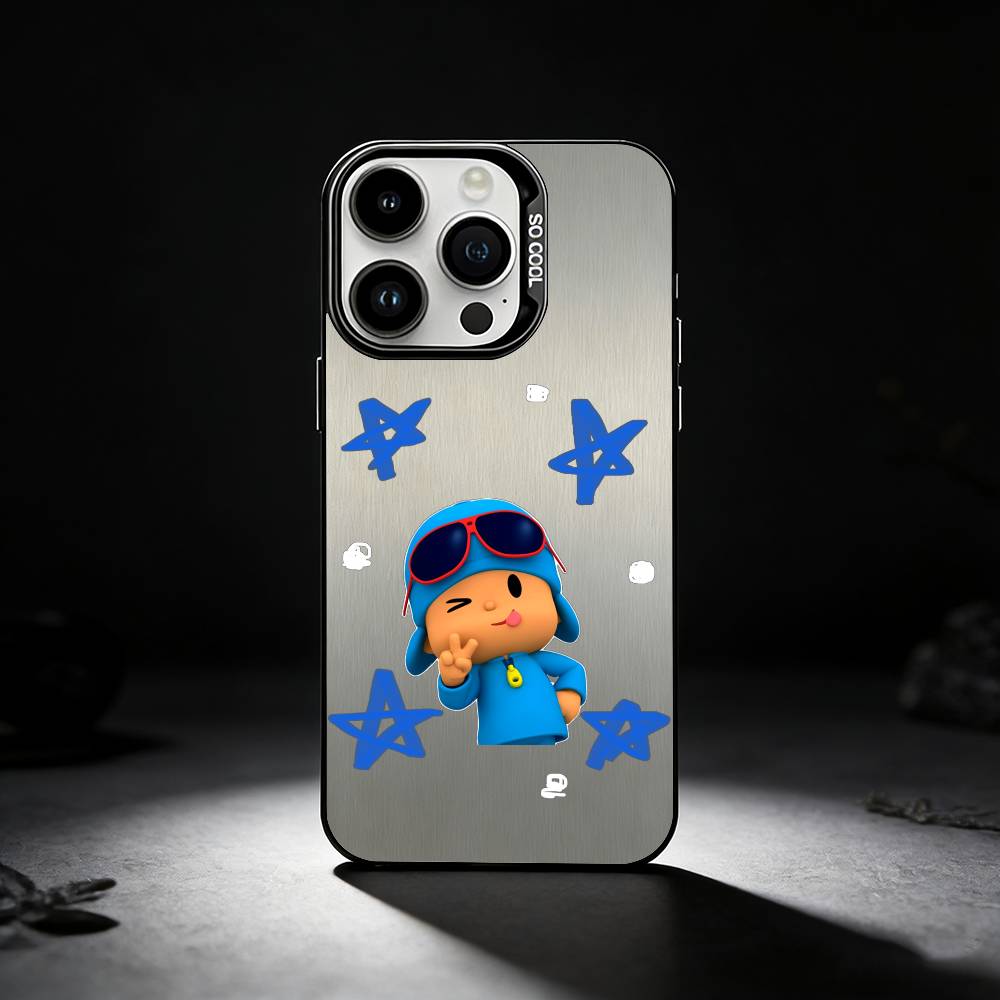 P-Pocoyo C-Cute C-Cartoon Phone Case For iPhone 17,16,15,14,13,12,11 Plus,Pro Max,XS,Colored silver phone case iPhone13