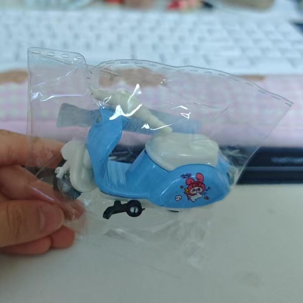 Cartoon Motorcycle Model Electric Scooter Zinc Zinc Alloy Motorcycle Toy Mini Motorcycle  Collection