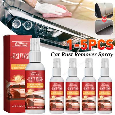 1-5PCS Car Rust Remover Spray Metal Surface Chrome Cleaner Car Body Paint Care Compound Automobile Wash And Maintenance Agent
