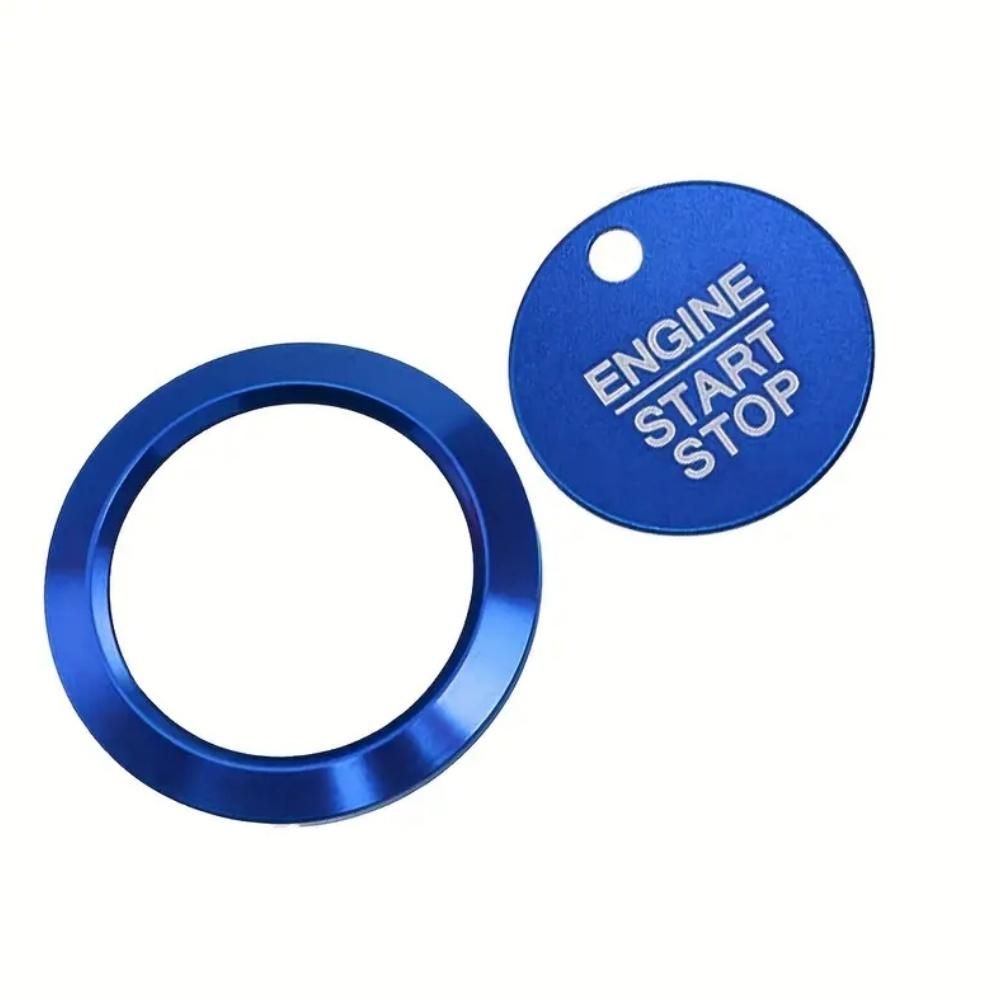 Car Engine Start Stop Button Cover Ignition Key Push Cover Rings For Ford F150 F-150 Kuga Focus MK4 Fiesta ST Car Accessories
