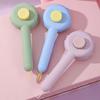 Self-Cleaning Slicker Brush Cute Long/Short Hair Cat Brush with Release Button Removes Tangled Hair Pet Supplies